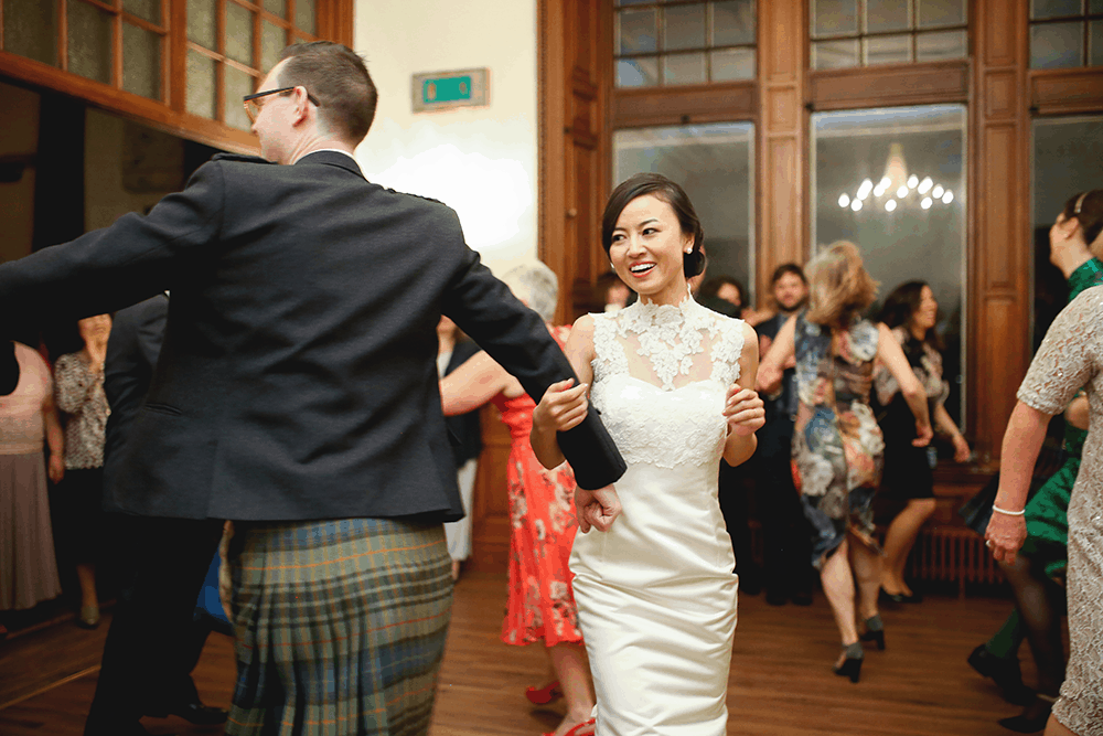 Ceilidh dance Edinburgh wedding
