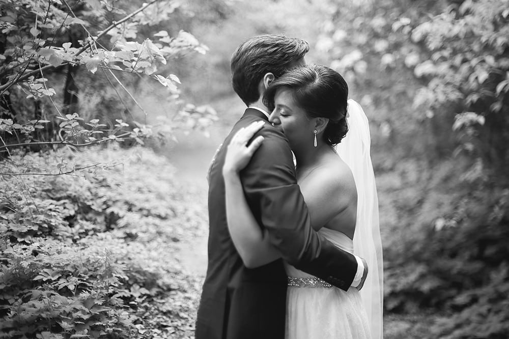 bride and groom portraits in Prospect Park