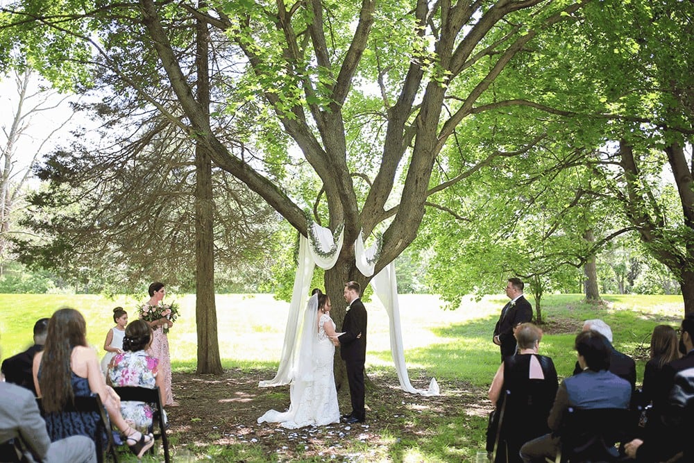 Monmouth Battlefied State Park wedding ceremony