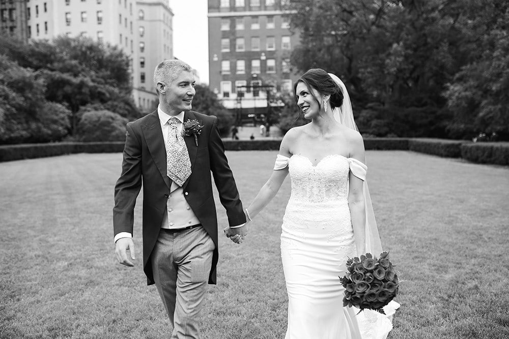 wedding portraits at the Central Park Conservancy