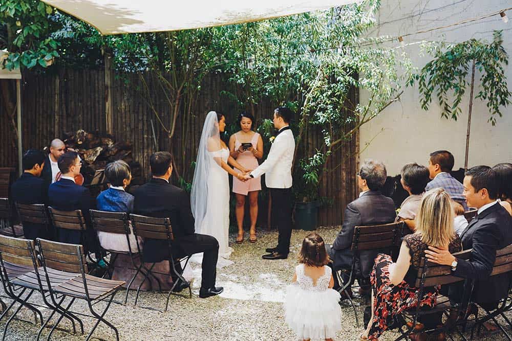 A Backyard Wedding at Frankies Spuntino Brooklyn